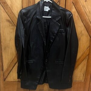 Princess Polly Black Faux Leather Jacket